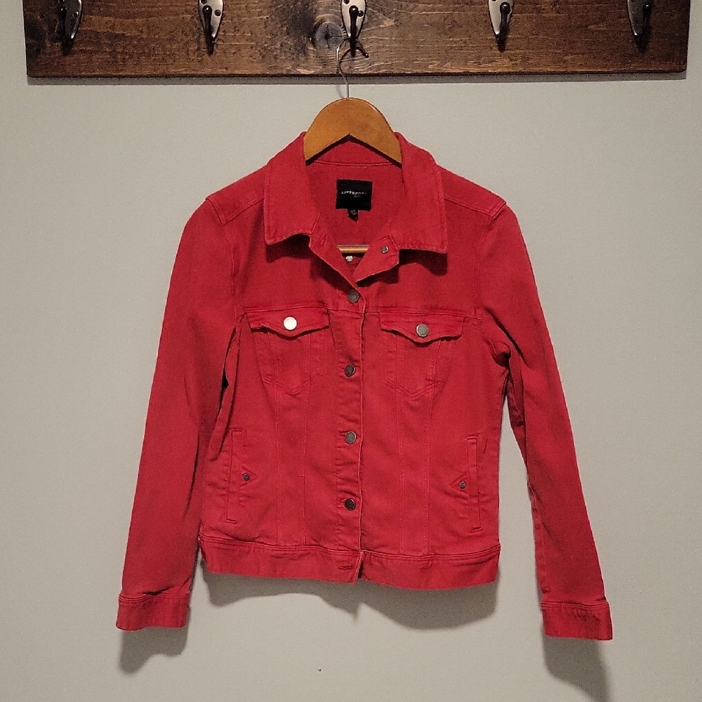 Liverpool Women's Bold Red Jean Jacket